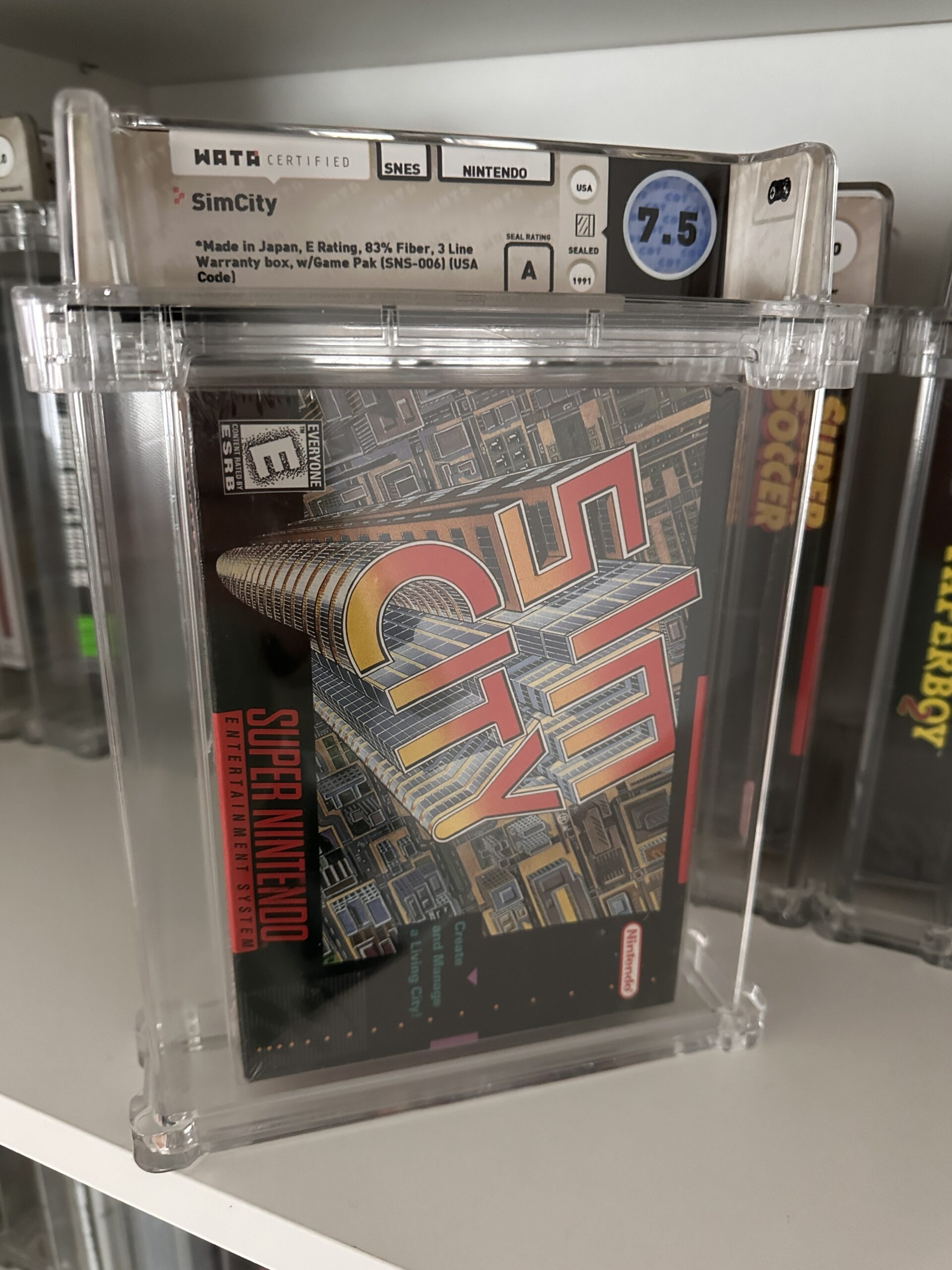 Sim City SNES Sealed — Graded 7.5 A