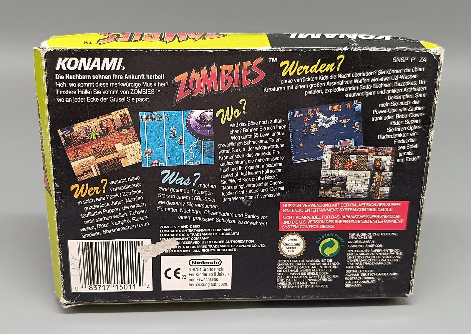 Zombies SNES CIB — Akzeptabel